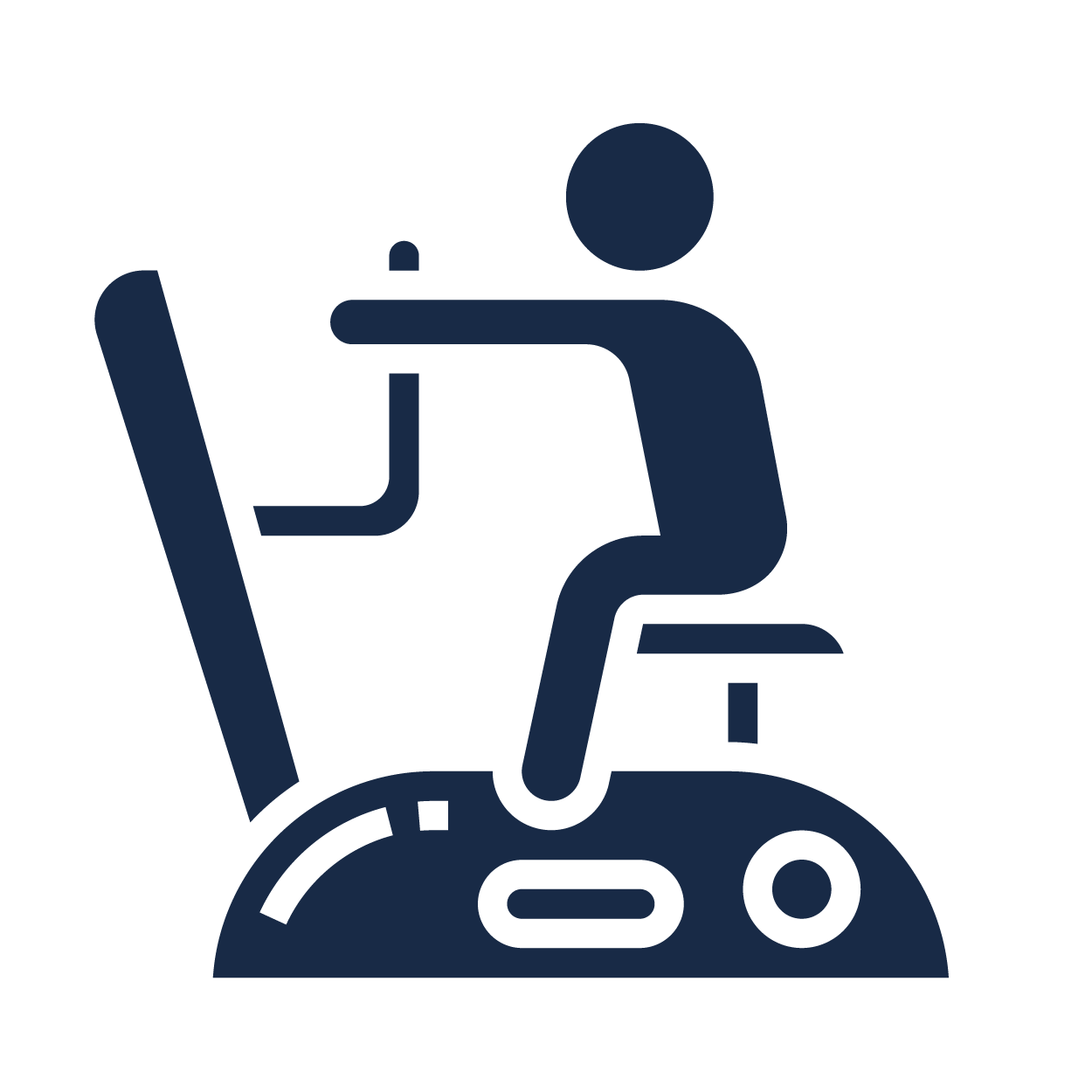 icon showing exercise bike