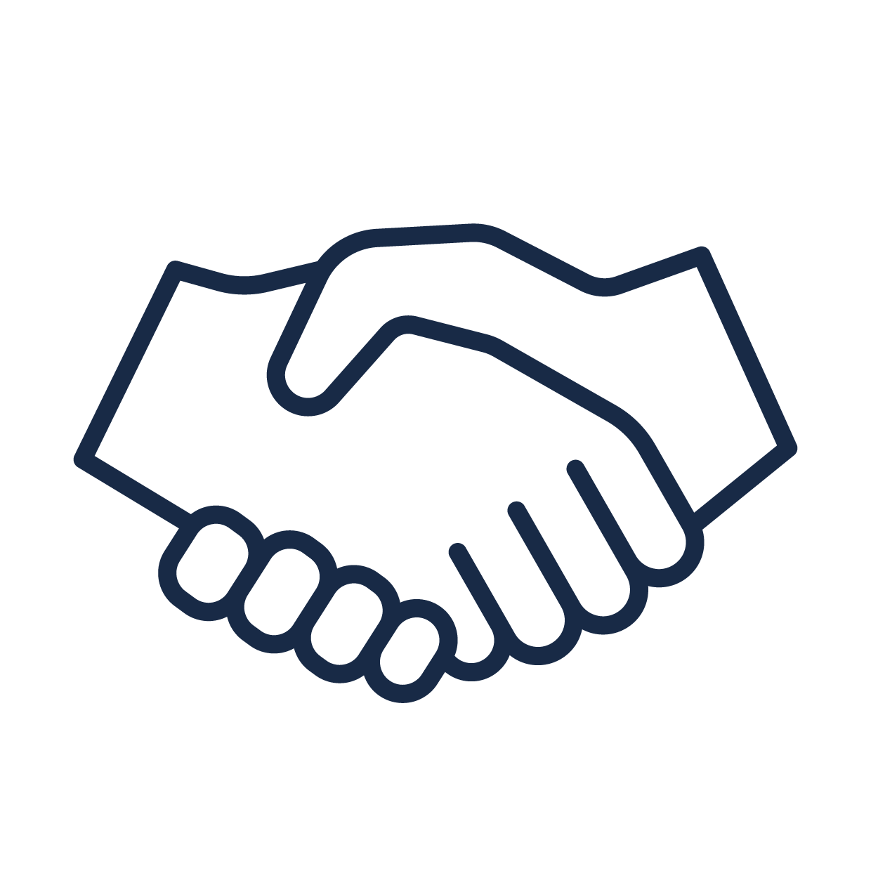 icon showing handshake