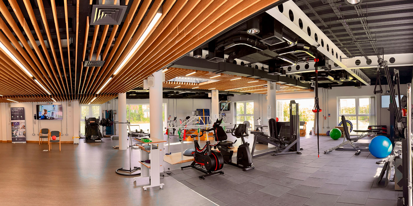 interior of the Integrated Rehabilitation Centre showing all equipment